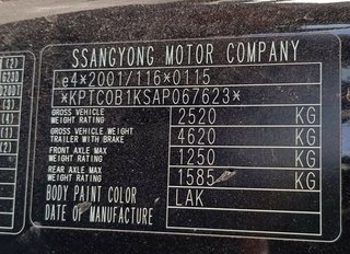 Faro derecho ssangyong actyon 200 xdi 4wd 410687