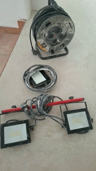 Luz de trabajo LED doble con cable