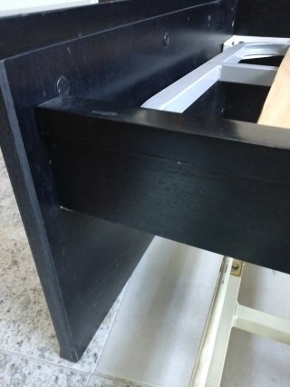Cama con somier de madera y estructura