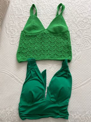 Tops de chica verdes