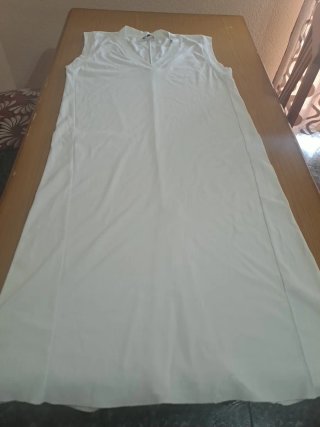 Vestido Massimo Dutti Talla Única Blanco