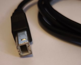 Cable USB-A 2.0 a USB-B 1.8m Negro