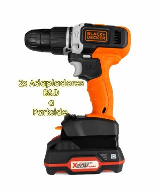 ㊗️2x Adaptadores Black and decker a Parkside ㊗️