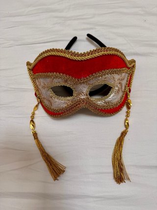 Lote 2 Maschere di Carnevale e 3 Antifaccia