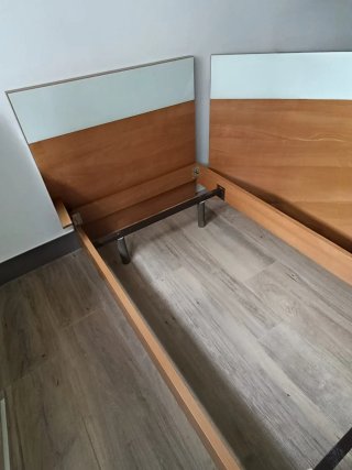 Cama 90cm con colchón Pikolin, somier y cabecero