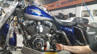 Harley-Davidson Road King Azul/Plata