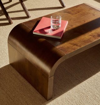 Mesa auxiliar madera nogal oscuro **nueva**