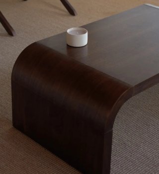 Mesa auxiliar madera nogal oscuro **nueva**