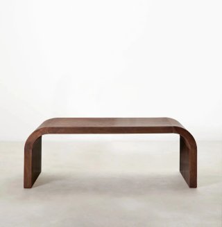 Mesa auxiliar madera nogal oscuro **nueva**
