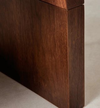 Mesa auxiliar madera nogal oscuro **nueva**