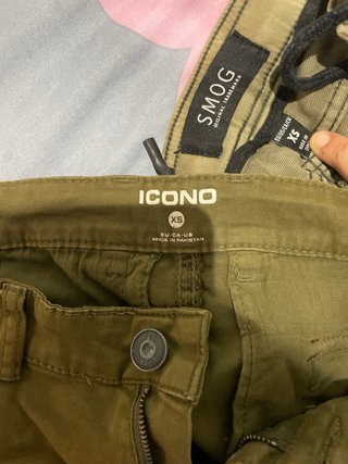 Pantalones SMOG Hombre Verdes Talla M