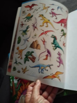 3 libri da colorare mondo degli stickers dinosauri