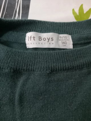 Jersey niño verde talla 9/10 años