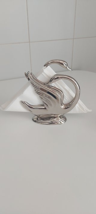 Set Mesa Cisnes Servilletero + Azucarero