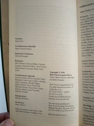 Osterie d’Italia 1999 - Slow Food