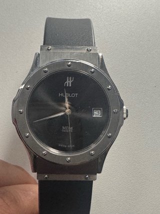 Reloj Hublot Negro y Plateado
