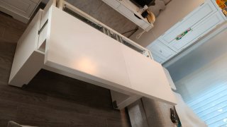 Mesa elevable Pemi blanca