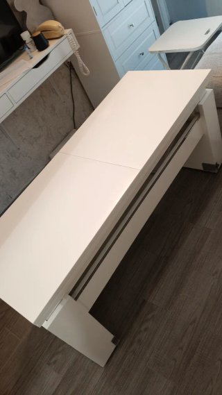 Mesa elevable Pemi blanca