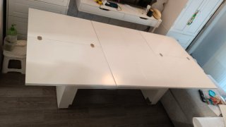 Mesa elevable Pemi blanca