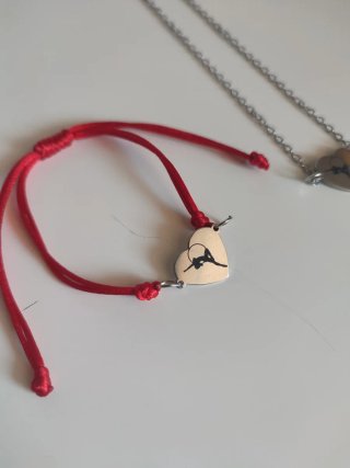 Set collana e bracciale cerchio aereo