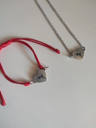 Set collana e bracciale cerchio aereo
