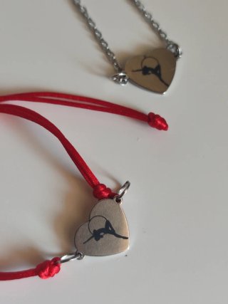 Set collana e bracciale cerchio aereo
