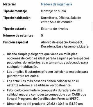 Estantería 5 Niveles Negra NUEVA !