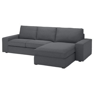Sofá modular gris Ikea