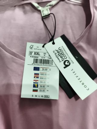Camisa Cortefiel rosa talla XXL