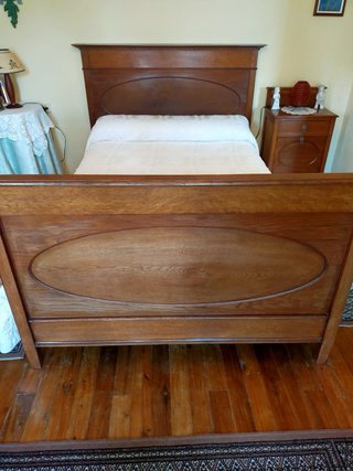 Dormitorio antiguo roble art deco 1920