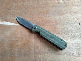 Cuchillo plegable micarta verde