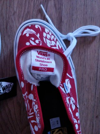 Zapatillas Vans Hombre Rojas Blancas oferta 2por 1