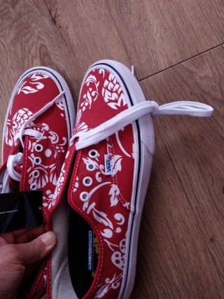 Zapatillas Vans Hombre Rojas Blancas oferta 2por 1