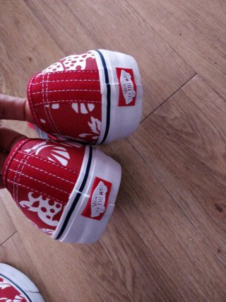Zapatillas Vans Hombre Rojas Blancas oferta 2por 1