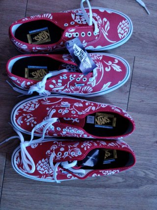 Zapatillas Vans Hombre Rojas Blancas oferta 2por 1