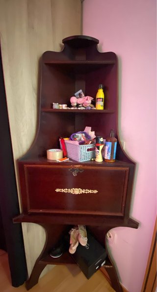 Mueble Secreto Esquinero Madera y Metal