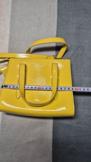 Bolso Parfois Amarillo Charol Mini Bag Y2K