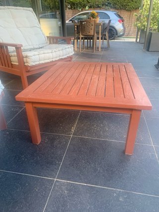 Conjunto de jardín: 2 sillones y mesa Teka