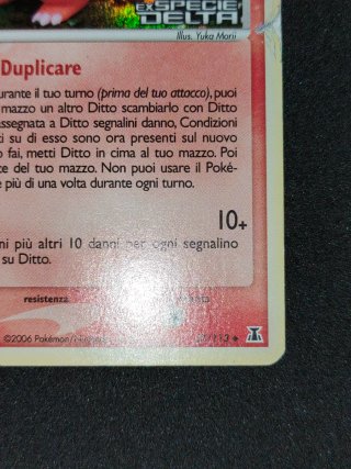 Carta Pokemon Ditto DS 37 EX Specie Delta Ita
