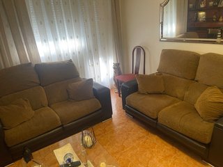 Juego de sofás 2 plazas 1.70m asiento deslizable