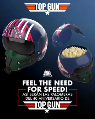 Palomitero Top Gun Maverick 40 Aniversario