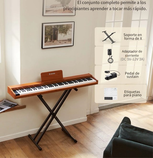 Piano Donner DEP-1S 88 Teclas contrapesadas