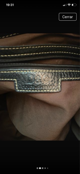 Borsa nera Dolce & Gabbana in pelle testurizzata