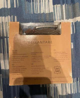Cintura uomo marrone scamosciato U1