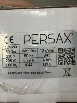 Motor Persiana Persax SPX nuevo