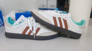 Adidas Samba Blancas y Marrones