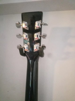 Guitarra Acústica Enchufable Negra
