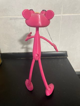 Figura Pantera Rosa PVC Articulada