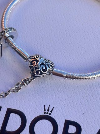 Conjunto Pandora Cruz corazon