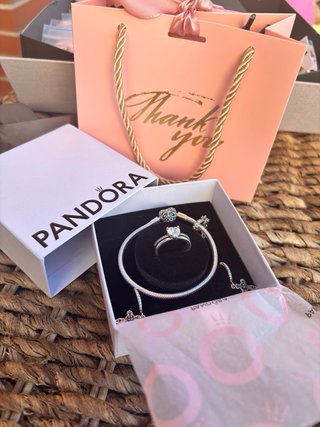 Conjunto Pandora Cruz corazon